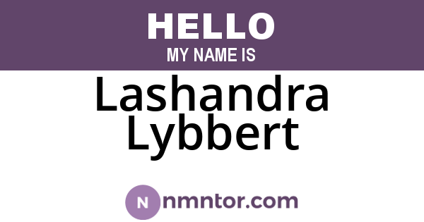 Lashandra Lybbert