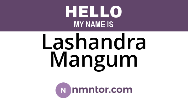 Lashandra Mangum