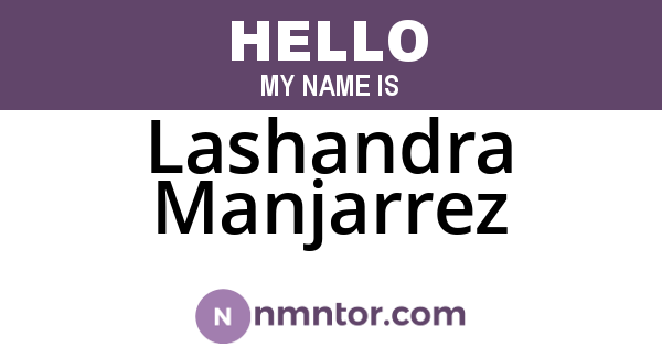 Lashandra Manjarrez