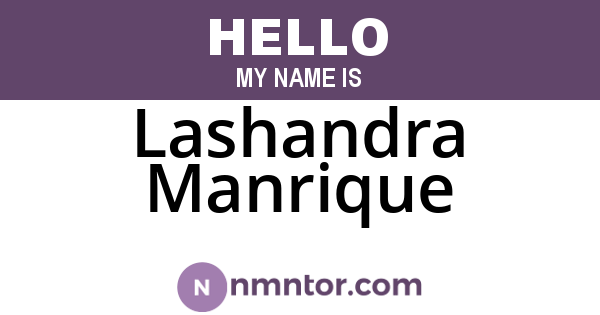 Lashandra Manrique