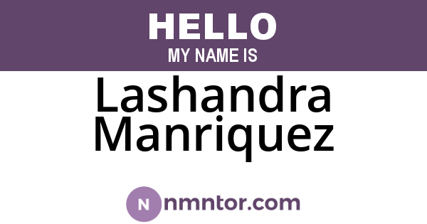 Lashandra Manriquez