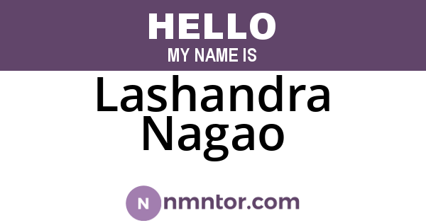 Lashandra Nagao