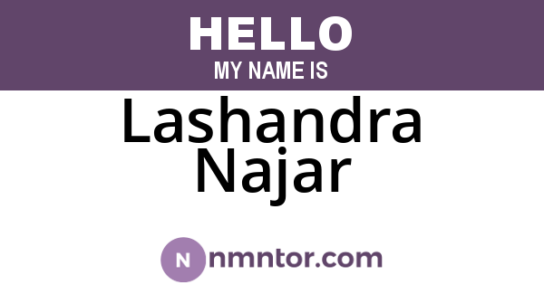 Lashandra Najar