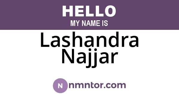 Lashandra Najjar