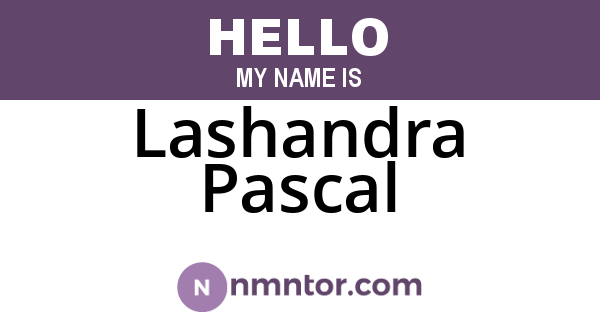 Lashandra Pascal