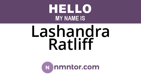Lashandra Ratliff