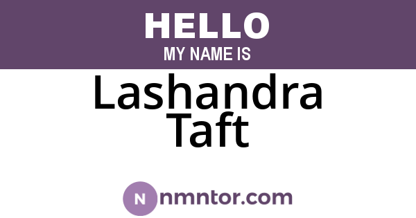 Lashandra Taft