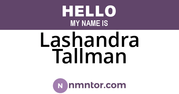 Lashandra Tallman
