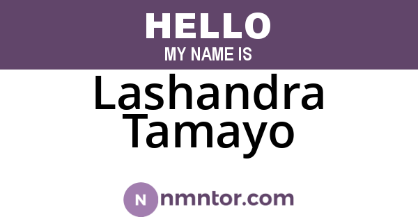 Lashandra Tamayo