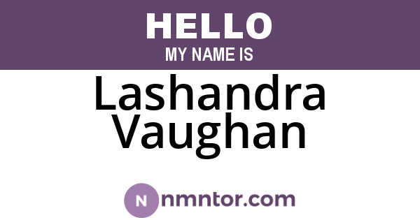 Lashandra Vaughan