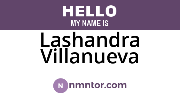 Lashandra Villanueva