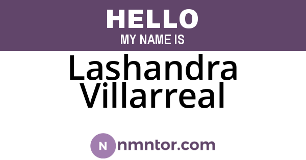 Lashandra Villarreal