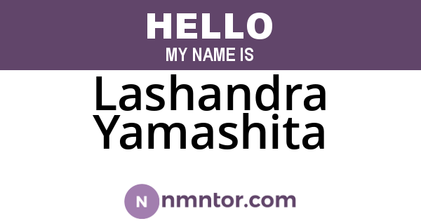 Lashandra Yamashita