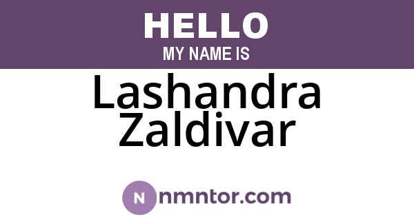 Lashandra Zaldivar