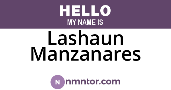 Lashaun Manzanares