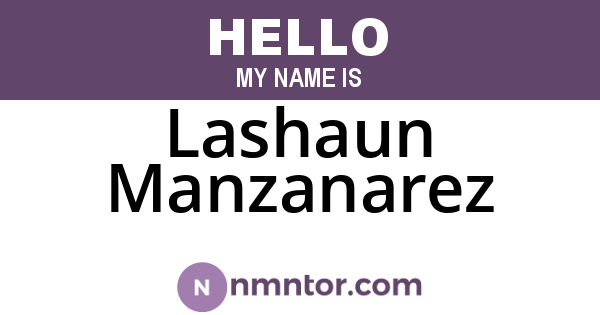 Lashaun Manzanarez