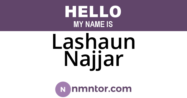 Lashaun Najjar