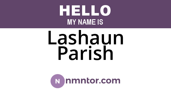Lashaun Parish