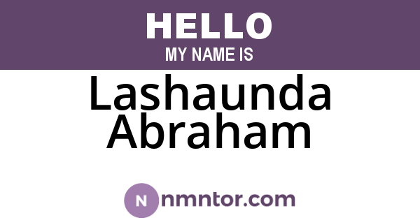 Lashaunda Abraham