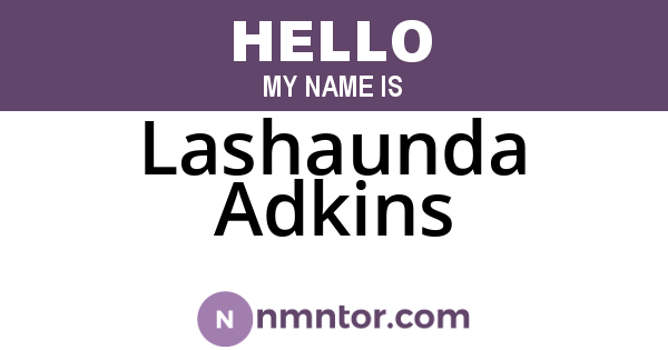 Lashaunda Adkins