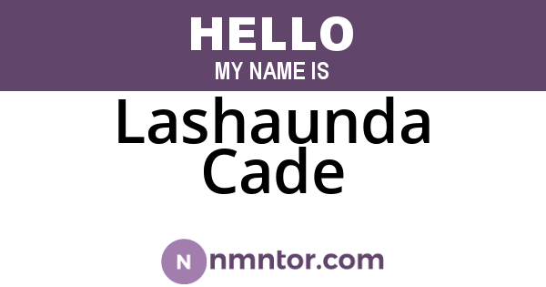 Lashaunda Cade