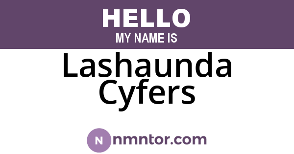 Lashaunda Cyfers