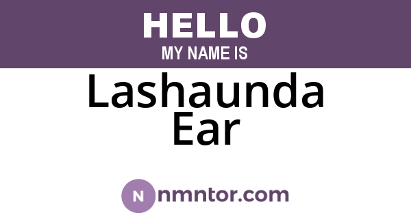 Lashaunda Ear