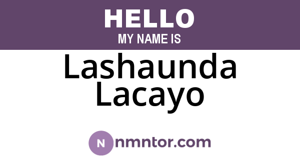 Lashaunda Lacayo