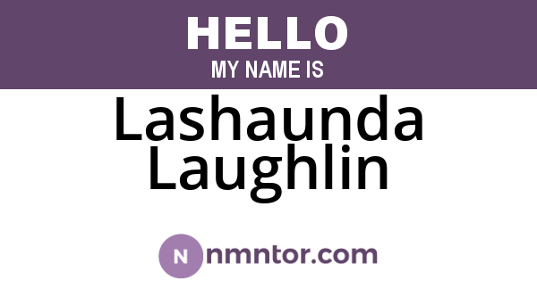 Lashaunda Laughlin