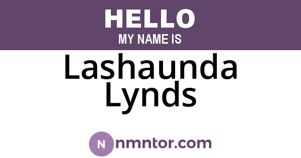 Lashaunda Lynds