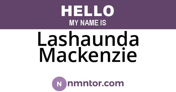 Lashaunda Mackenzie