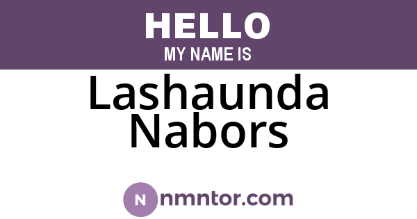 Lashaunda Nabors