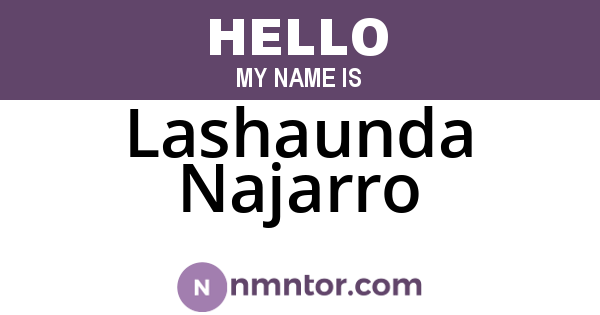Lashaunda Najarro