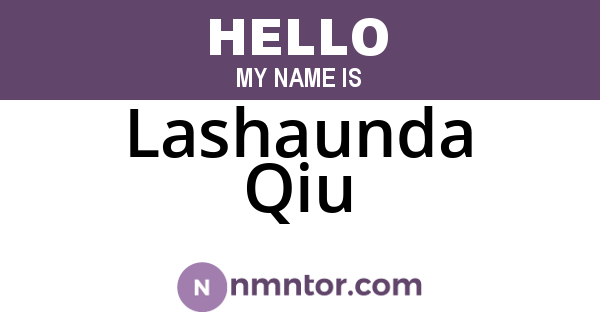 Lashaunda Qiu