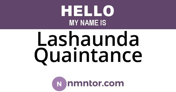 Lashaunda Quaintance