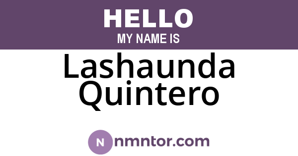 Lashaunda Quintero