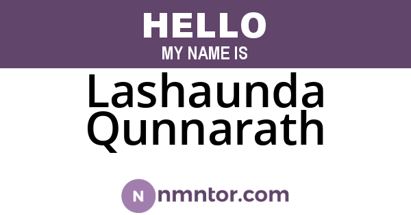 Lashaunda Qunnarath