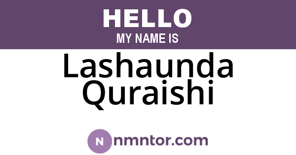 Lashaunda Quraishi