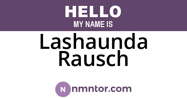 Lashaunda Rausch