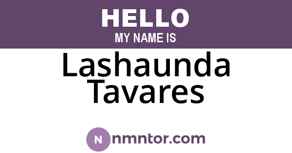 Lashaunda Tavares