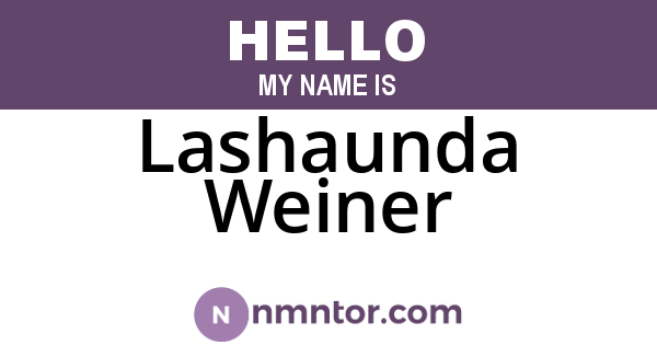 Lashaunda Weiner