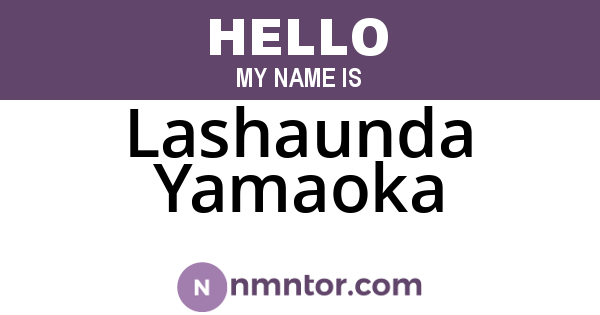 Lashaunda Yamaoka