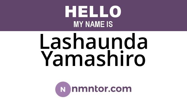 Lashaunda Yamashiro