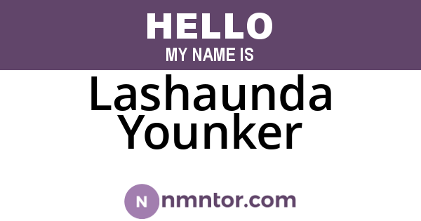 Lashaunda Younker