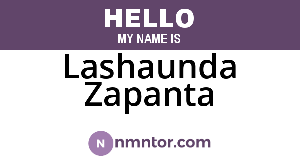 Lashaunda Zapanta