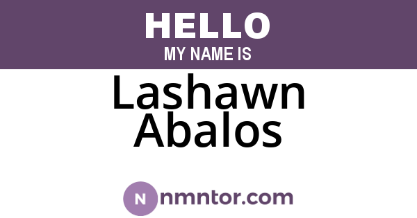 Lashawn Abalos