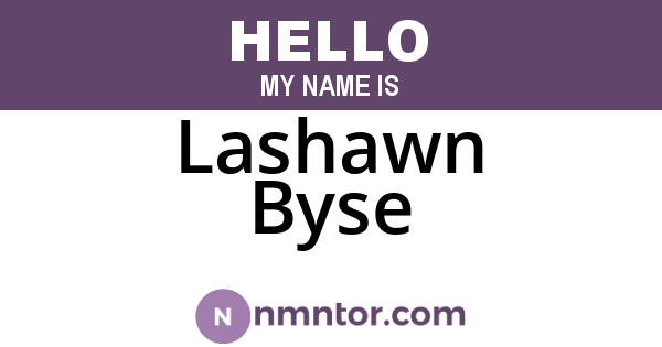 Lashawn Byse
