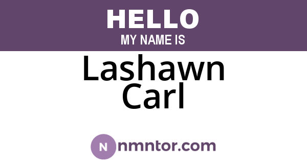 Lashawn Carl