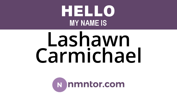 Lashawn Carmichael