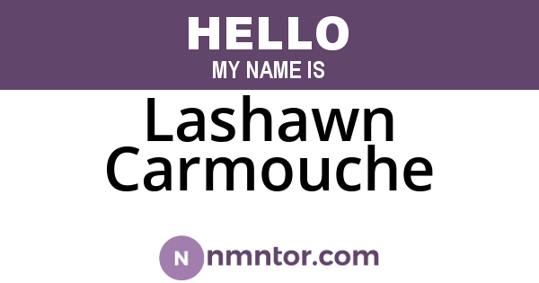 Lashawn Carmouche